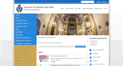 Desktop Screenshot of comune.capriano.bs.it